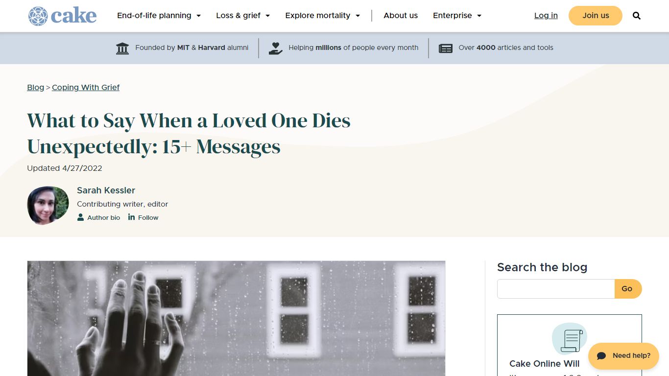 What to Say When a Loved One Dies Unexpectedly: 15+ Messages