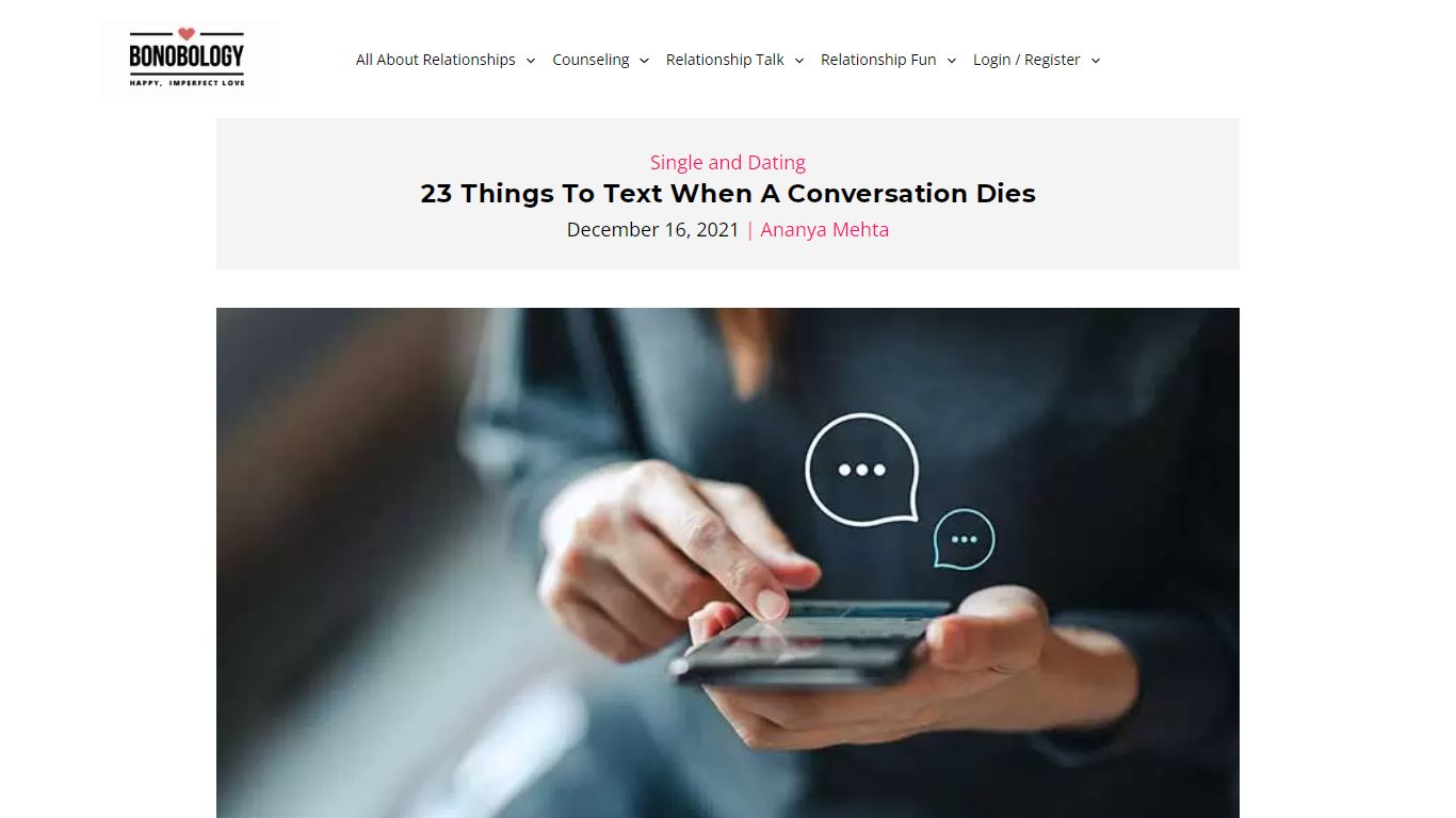 23 Things To Text When A Conversation Dies - Bonobology.com